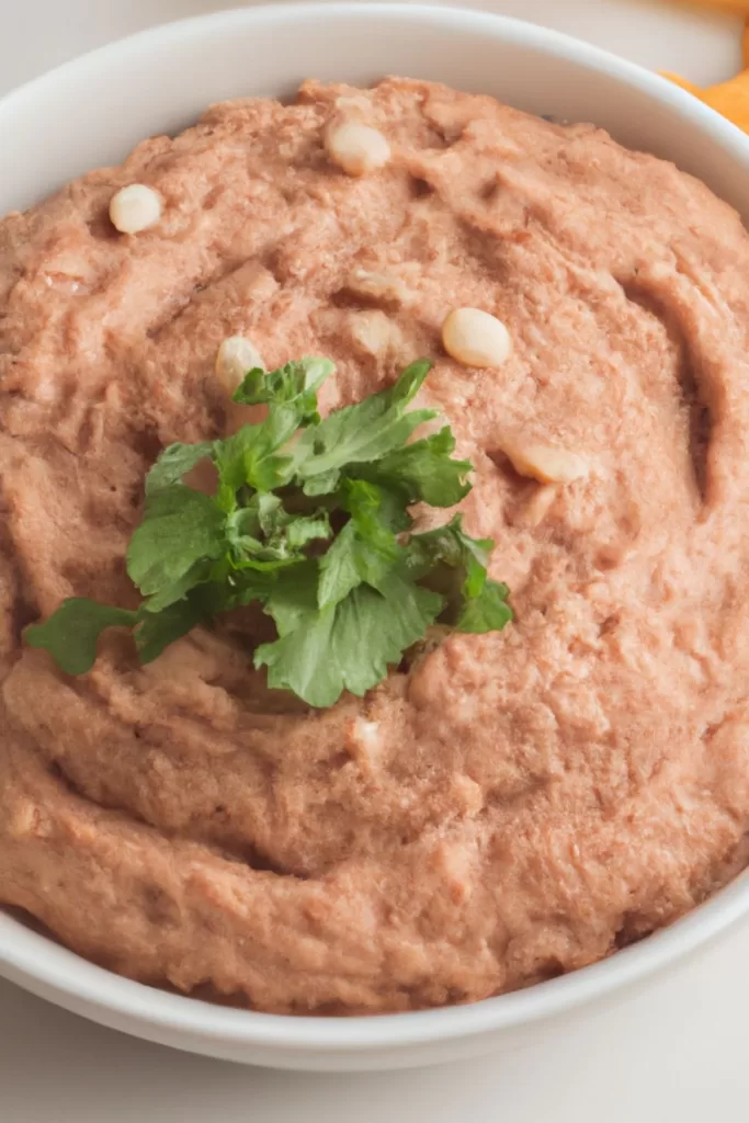 Creamy canned refried beans