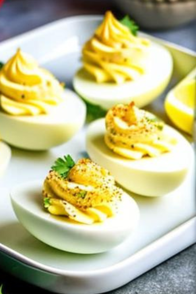 Mayo-free Deviled Eggs