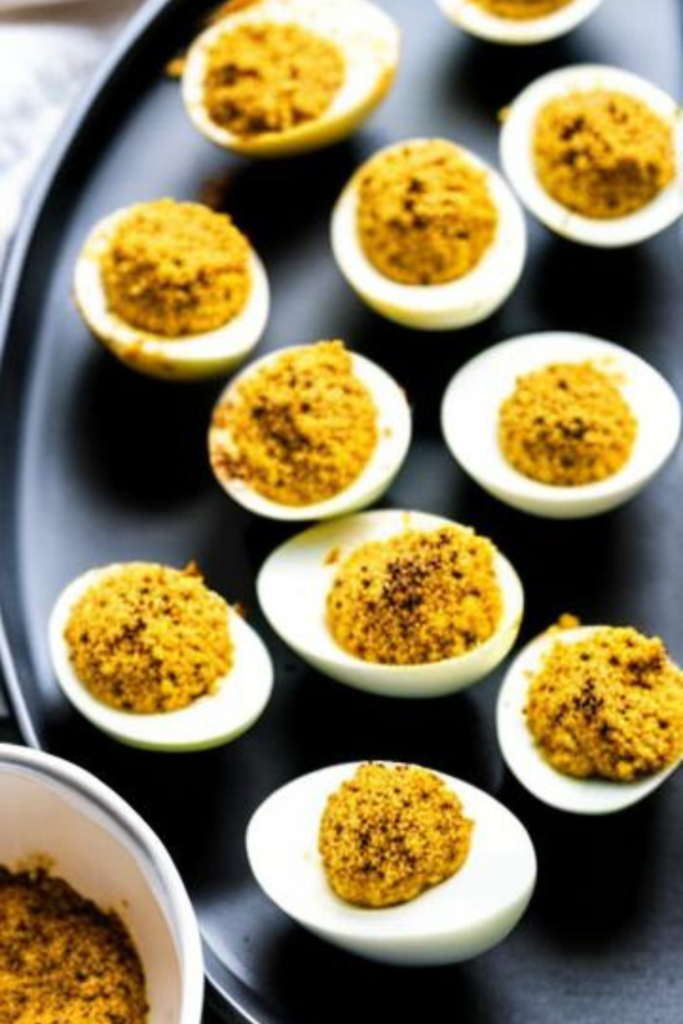 Spicy Deviled Eggs without Mayo