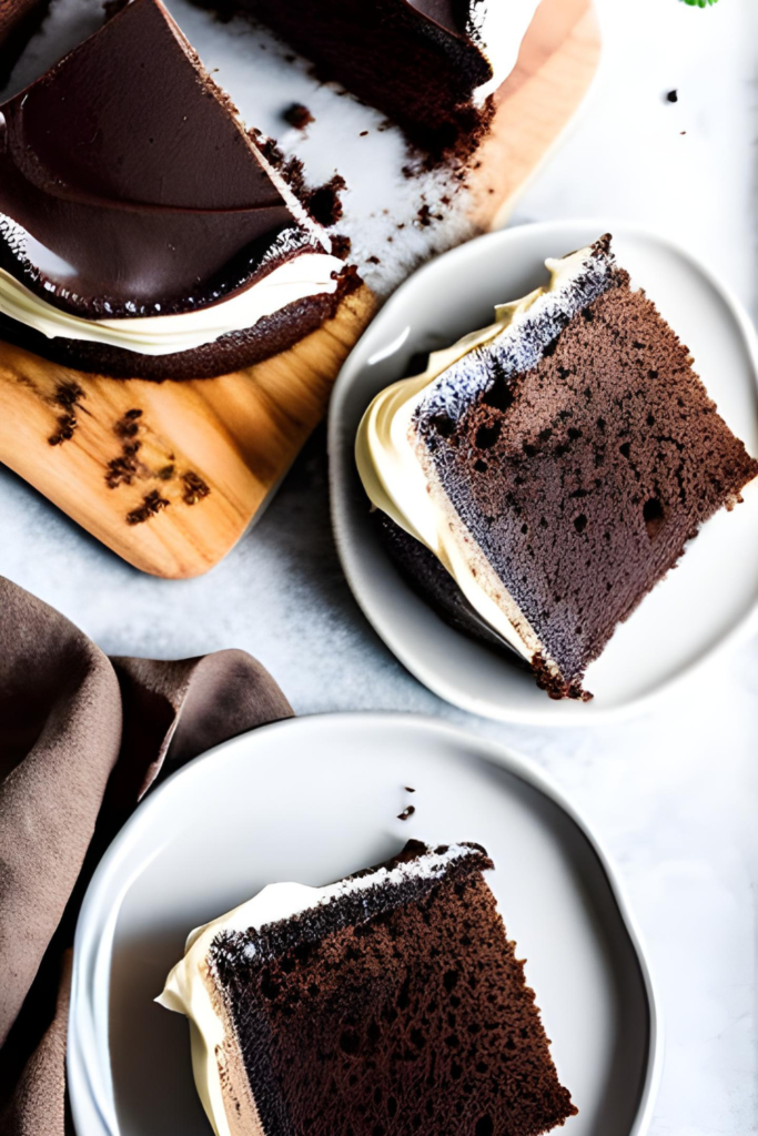 Chocolate cake with frosting