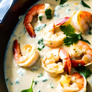 Cream cheese-free shrimp alfredo recipe