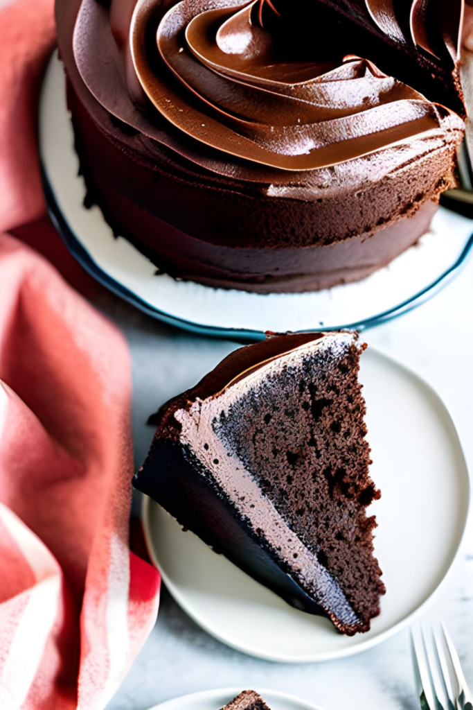 Easy homemade chocolate cake