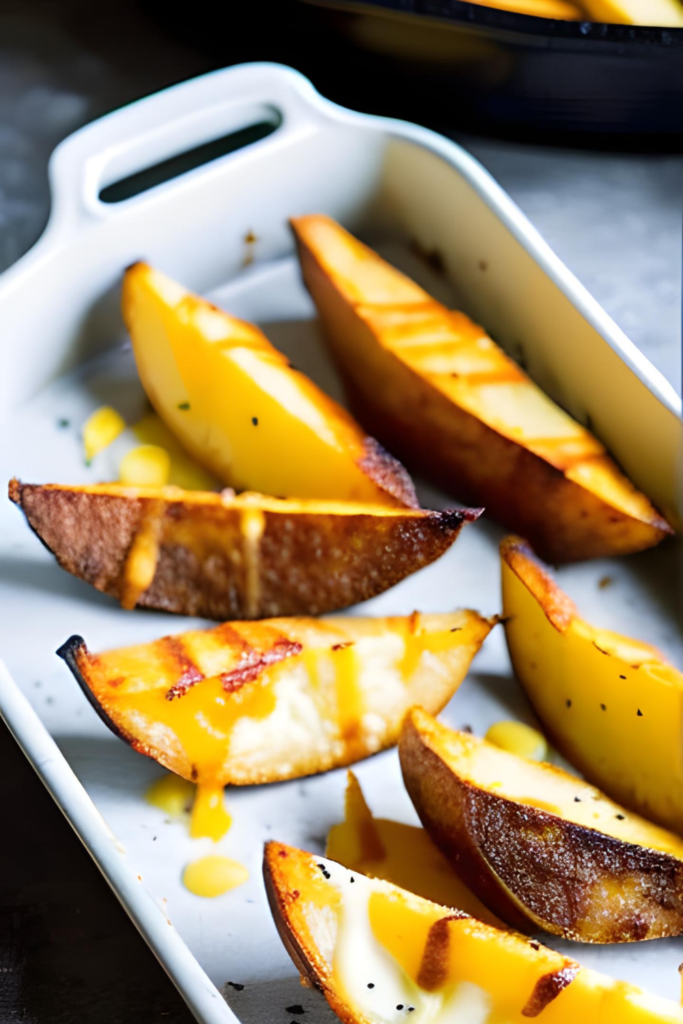 Homemade Potato Wedges with Cheese