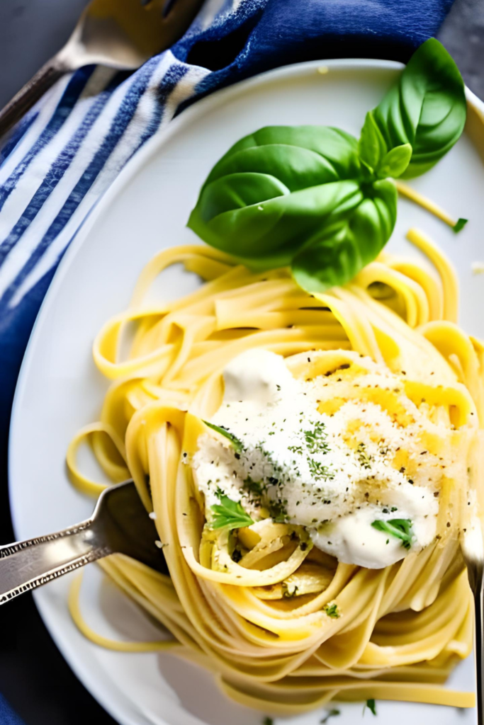 Lightened-up Alfredo pasta recipe