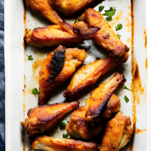 Oven-baked crispy chicken wings