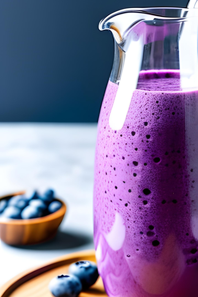 blueberry smoothie with yogurt instead of banana