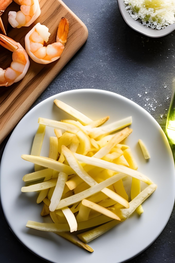 potato fries for loaded shrimp fries