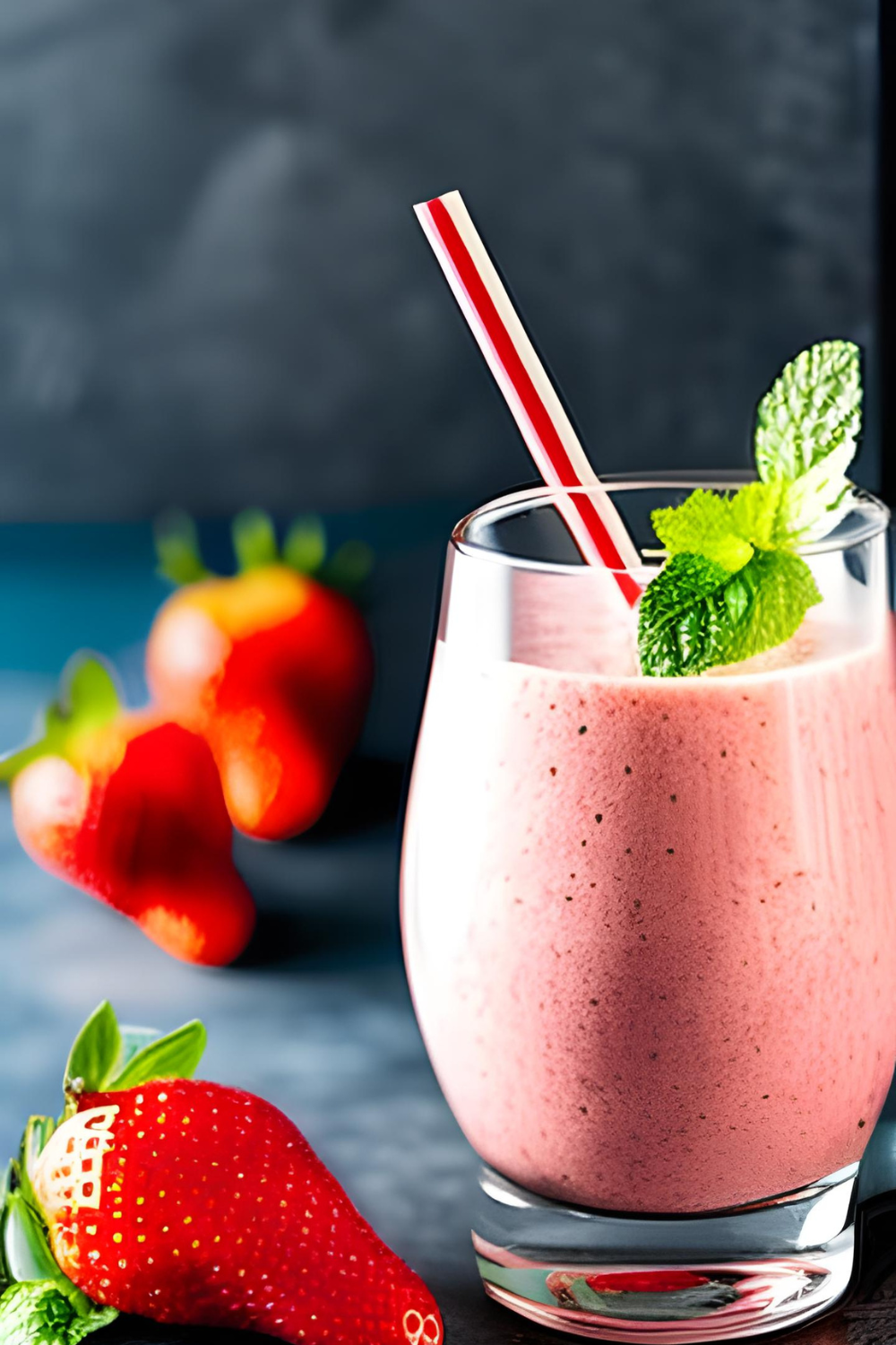 strawberry smoothie with coconut milk