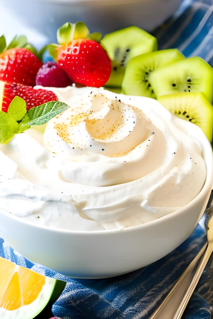 Easy fruit dip with Cool Whip