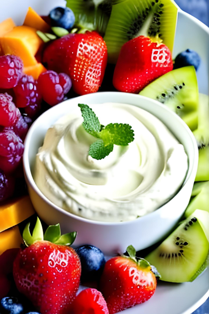 Vanilla fruit dip with Cool Whip