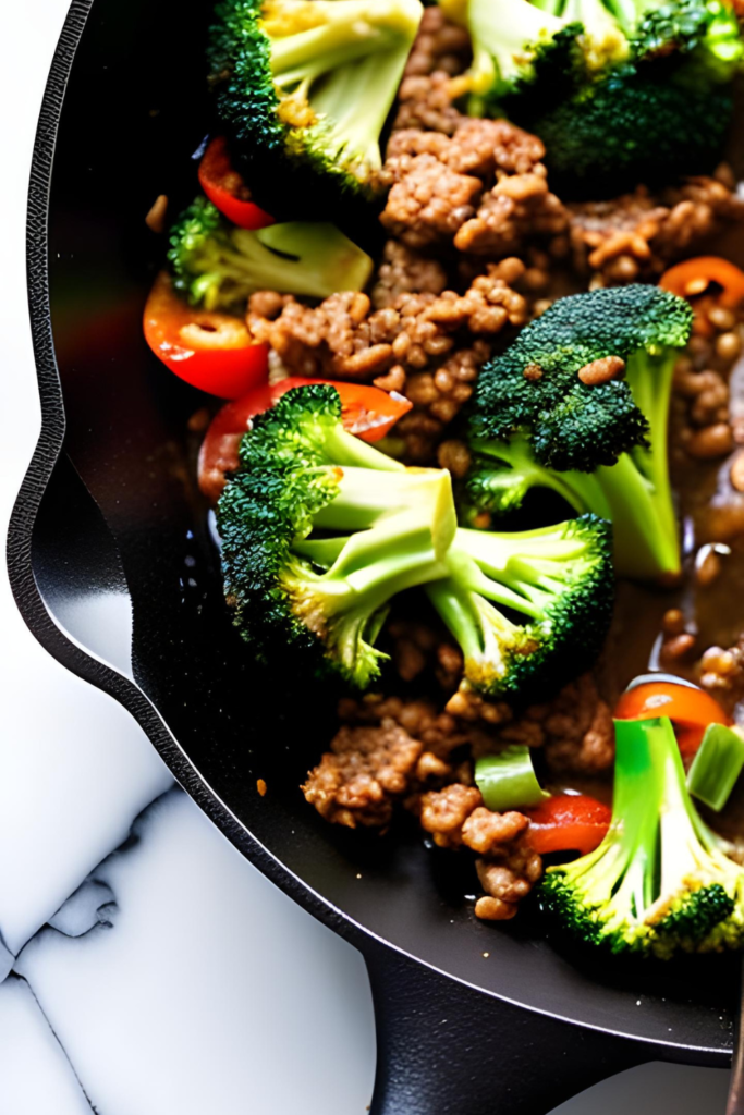 meal prep beef and broccoli stir fry