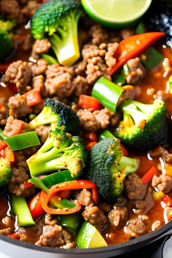 spicy beef and broccoli stir fry