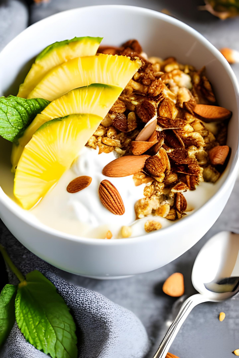 Creamy tropical breakfast bowl