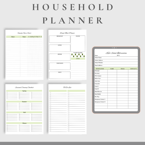 Household Planner Green 001.5
