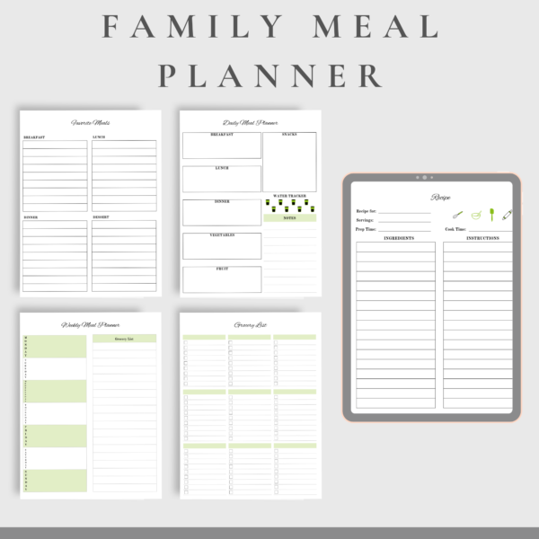 Meal Planner Green 001.5