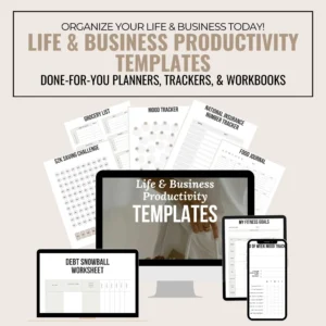 life & business productivity templates bundle